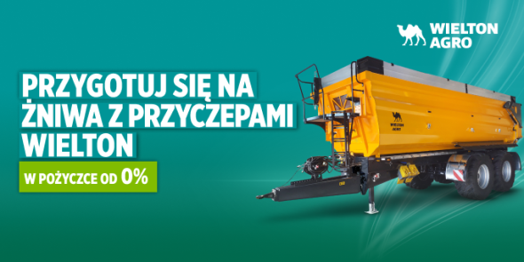 Rozwijaj swoje gospodarstwo z pożyczką 0% na wszystkie przyczepy Wielton Agro